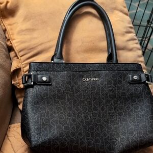 Calvin Klein Satchel with Structured Design and Multiple Pockets